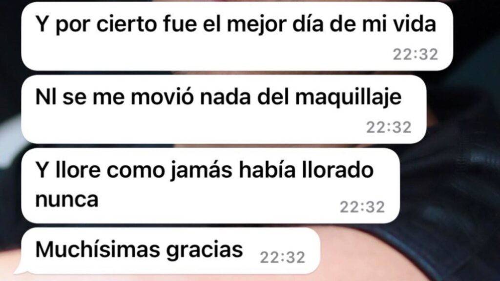 Reseña de maquillaje profesional para evento realizado por Noa López en Madrid.