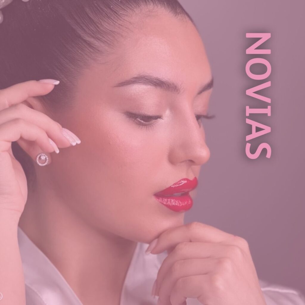 Novia maquillada por Noa López en Madrid con un maquillaje nupcial natural, luminoso y resistente para el día de la boda.